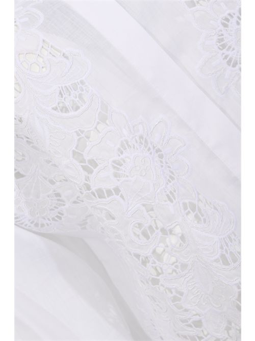 Camicia boxy MSTCALI in tela ramié con ricamo MAX MARA STUDIO | 2616111012600031